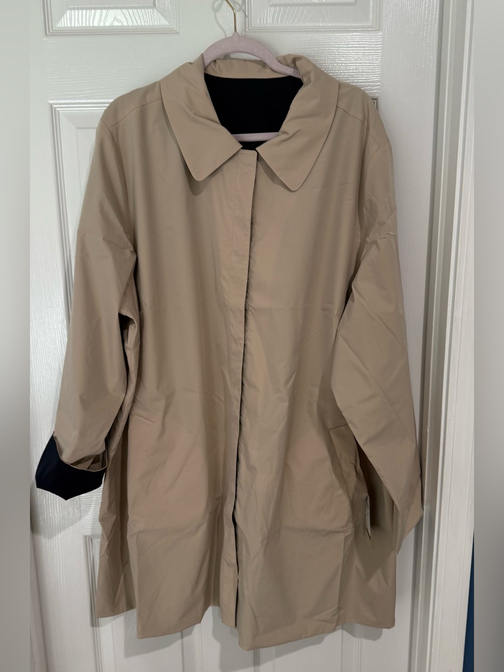 J. Jill Neutral Beige & Navy Reversible Jacket